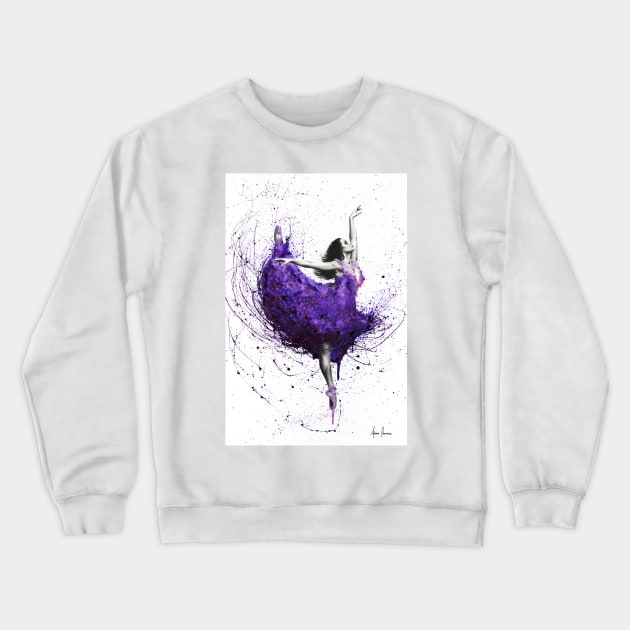 Purple Rain Ballet Crewneck Sweatshirt by AshvinHarrison